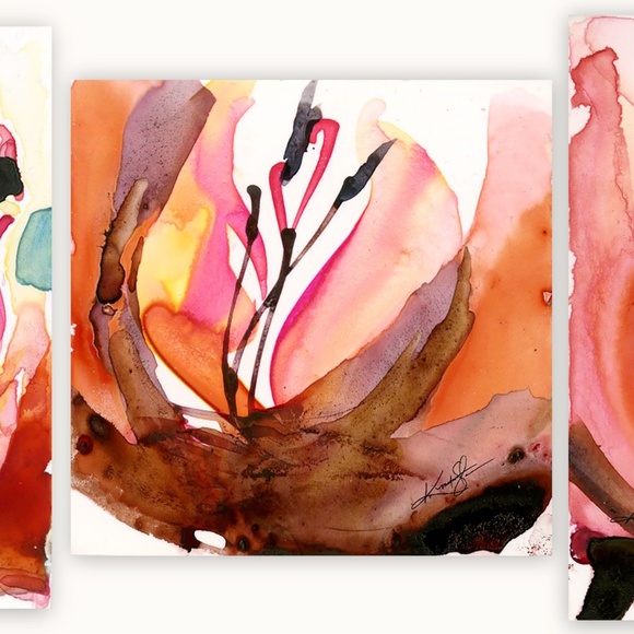 Bundle of 3 Watercolor Florals - Soul Flower Collection 1 - Picture 7 of 7